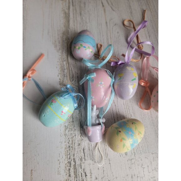 Easter bunny egg air balloon ornament Xmas spring - Picture 6 of 9